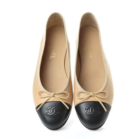 chanel lambskin sandals black|chanel ballet flats beige.